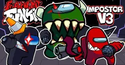 Play FNF vs Impostor Among Us V3 now!