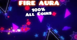 PLay Geometry Dash Fire Aura now!