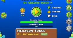 PLay Geometry Dash Flappy Hexagon now!