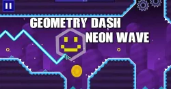 PLay Geometry Dash: Neon Wave now!