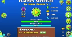 PLay Geometry Dash Platinum Adventure now!