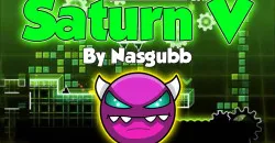 PLay Geometry Dash Saturn V now!