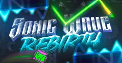 PLay Geometry Dash Sonic Wave Rebirth now!