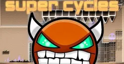 PLay Geometry Dash Super Cycles now!