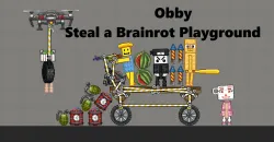 Play Obby Steal a Brainrot Playground now!